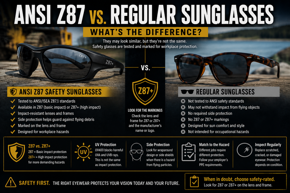 ANSI Z87 vs. Regular Sunglasses: What’s the Difference?