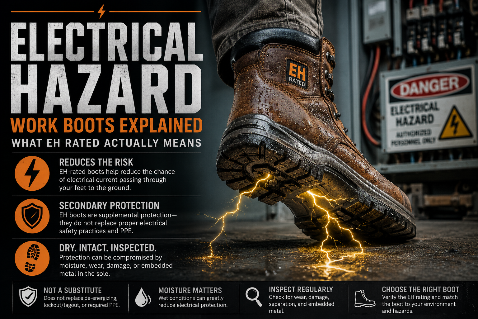 Electrical Hazard Work Boots Explained: What Does EH Rated Actually Mean?