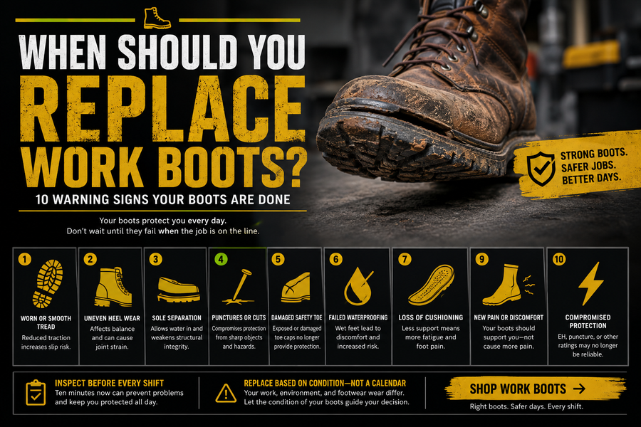 When Should You Replace Work Boots? 10 Signs Your Boots Are Done