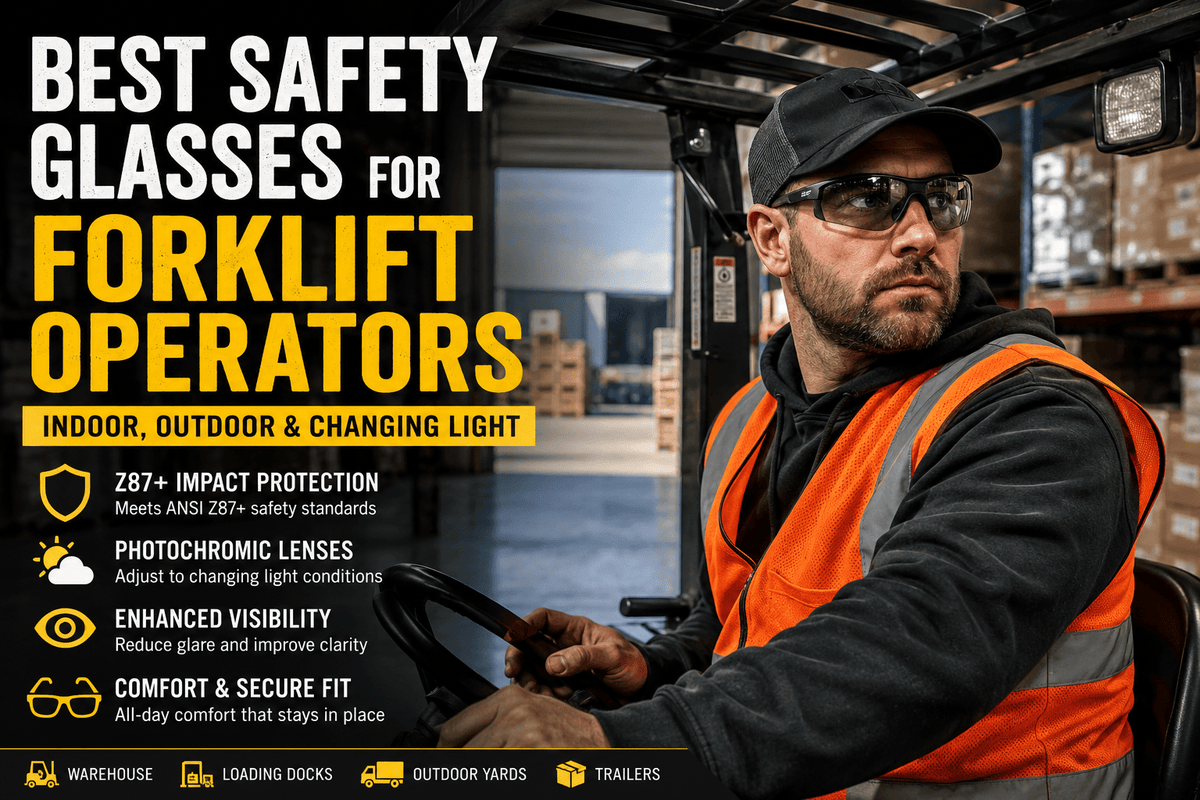 Best Safety Glasses for Forklift Operators: Indoor, Outdoor & Changing Light - MEM Supply Co.