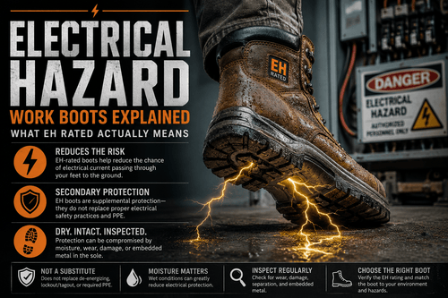 Electrical Hazard Work Boots Explained: What Does EH Rated Actually Mean? - MEM Supply Co.