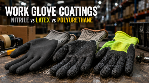 Work Glove Coatings Explained: Nitrile vs. Latex vs. Polyurethane