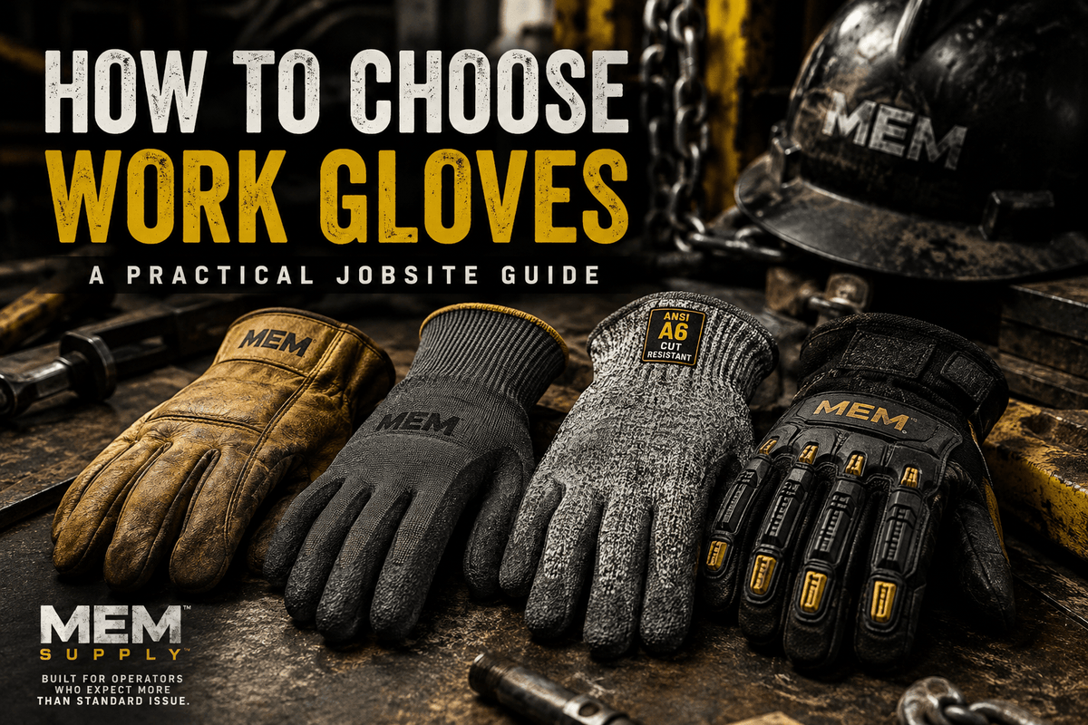 How to Choose Work Gloves: A Practical Guide for the Jobsite - MEM Supply Co.