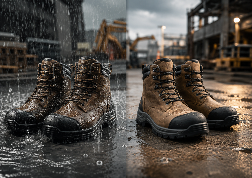 Waterproof vs. Water-Resistant Work Boots: What’s the Difference?