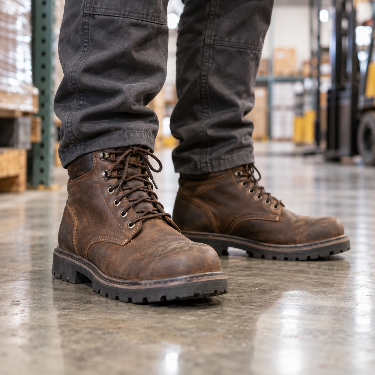 Lace-Up Work Boots