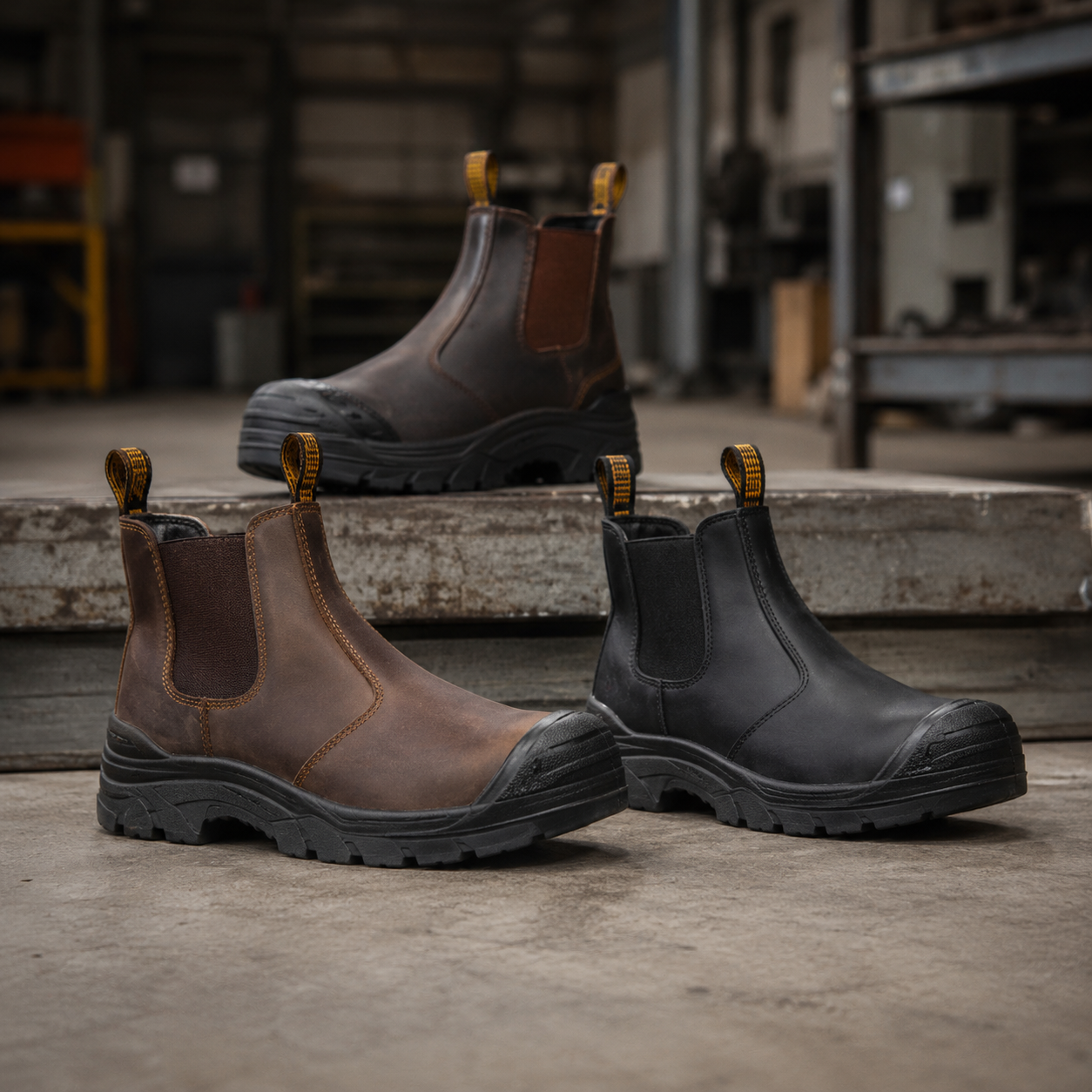 Pull-On Work Boots