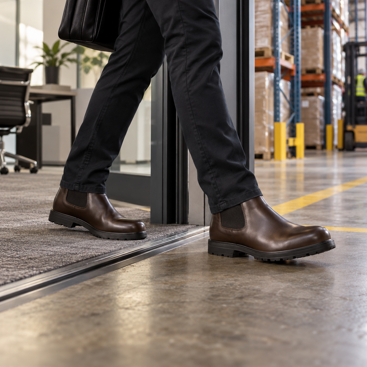 Office-to-Floor Work Footwear
