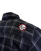 Demons Behind Me Gentleman Black & Gray Flannel Shirt