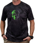 Demons Behind Me Two-Tone Skull Camo-Hex Performance T-Shirt