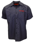 Demons Behind Me Gambler Embroidered Industrial Shop Shirt