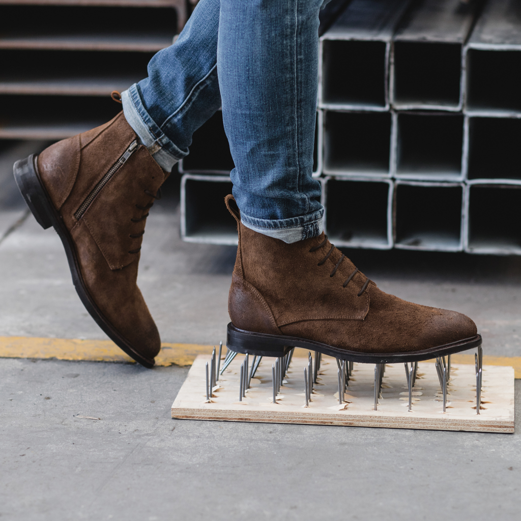 Proxon Mich Steel Toe Lace-Up Work Boot – Moka