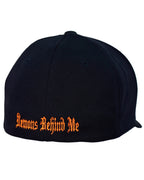 Demons Behind Me Flexfit Never Fade Two-Tone Skull Fitted Cap