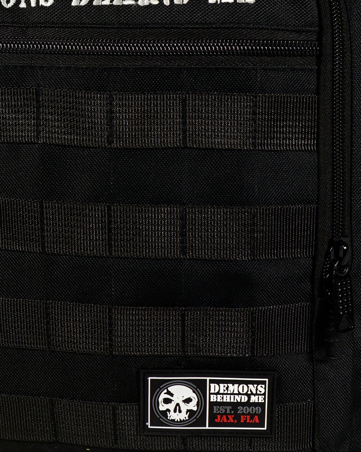 Demons Behind Me Water-Resistant Tactical Laptop Backpack – Closeout