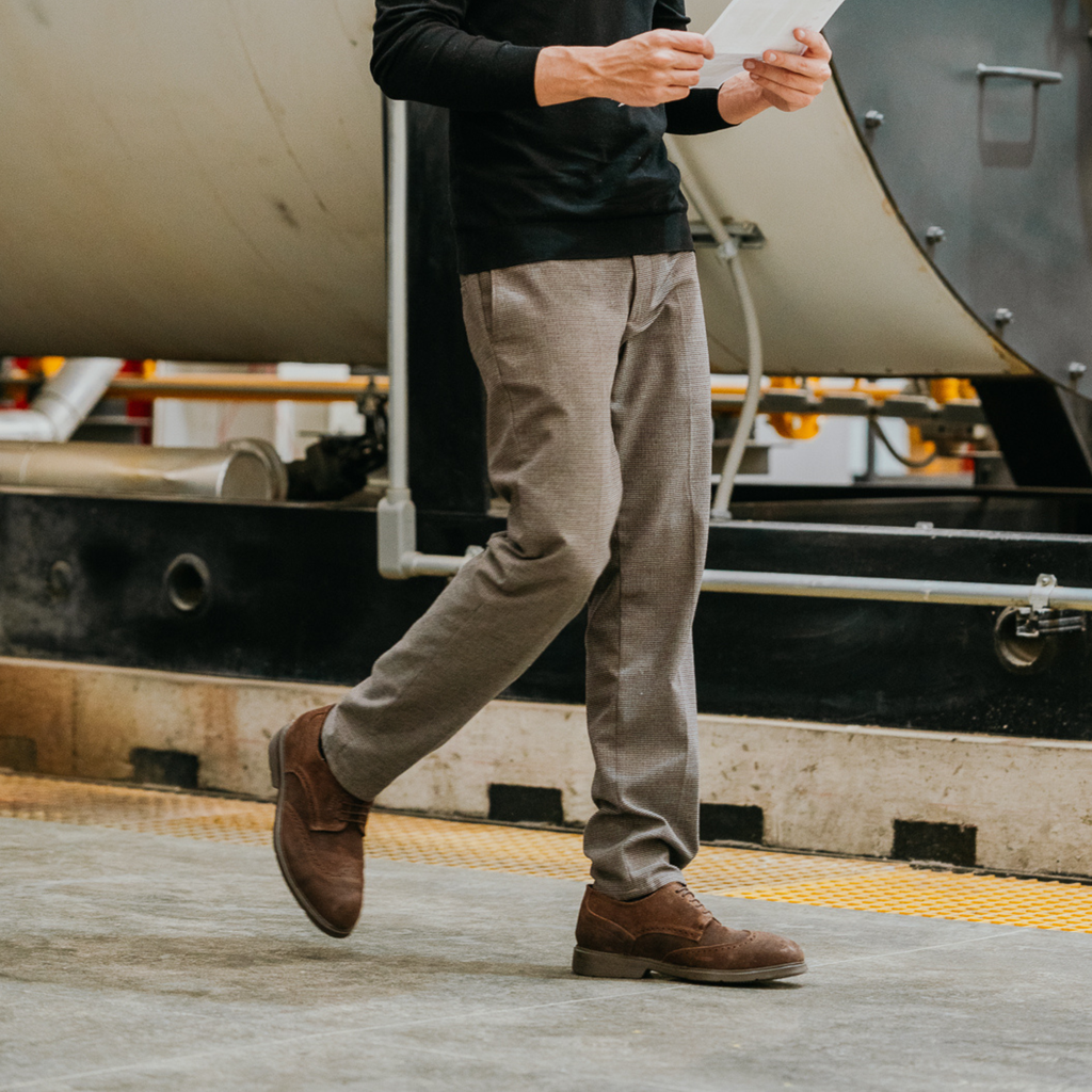 Proxon Captain Steel Toe Oxford Work Shoe – Moka
