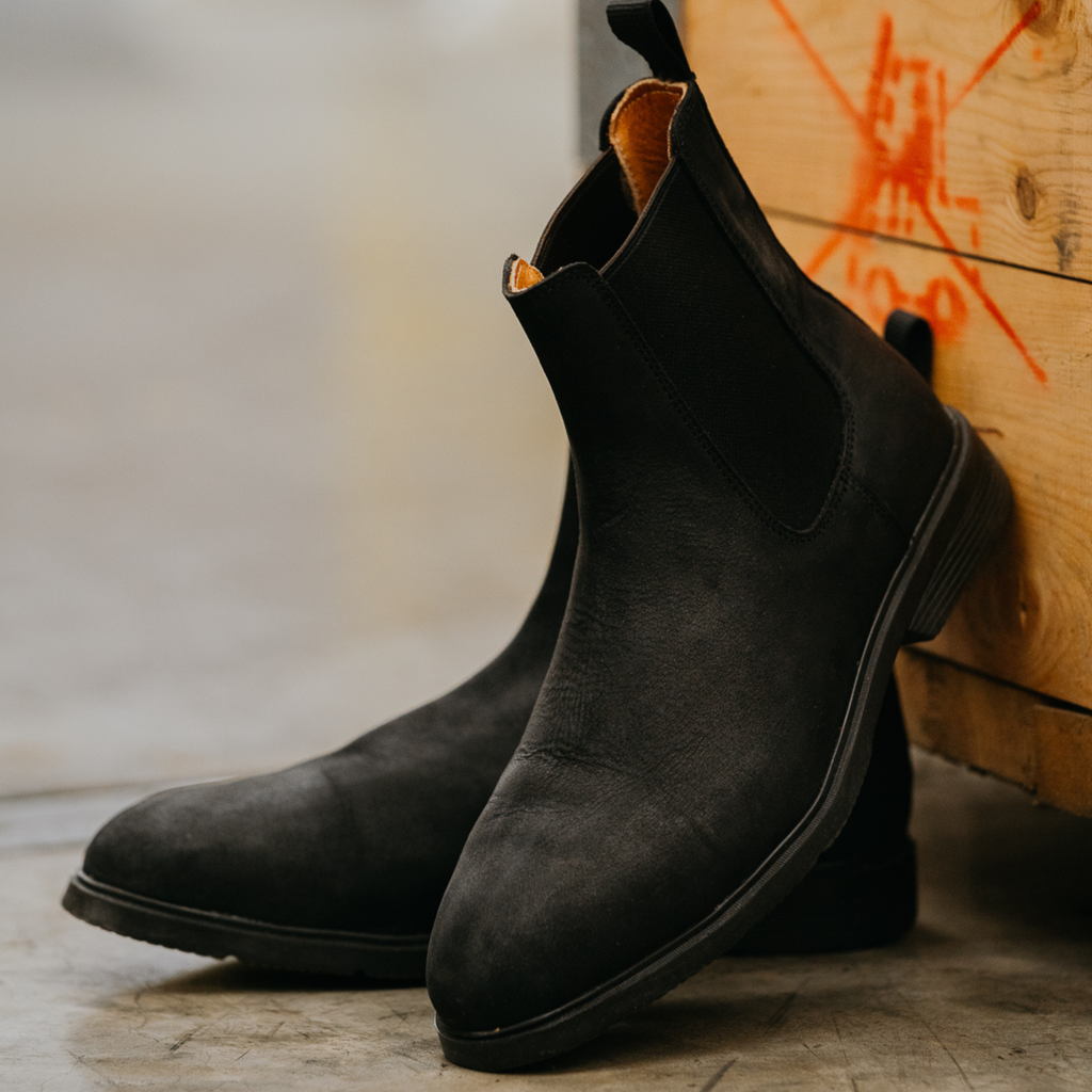 Proxon Tulsa Steel Toe Chelsea Work Boot – Black Matte