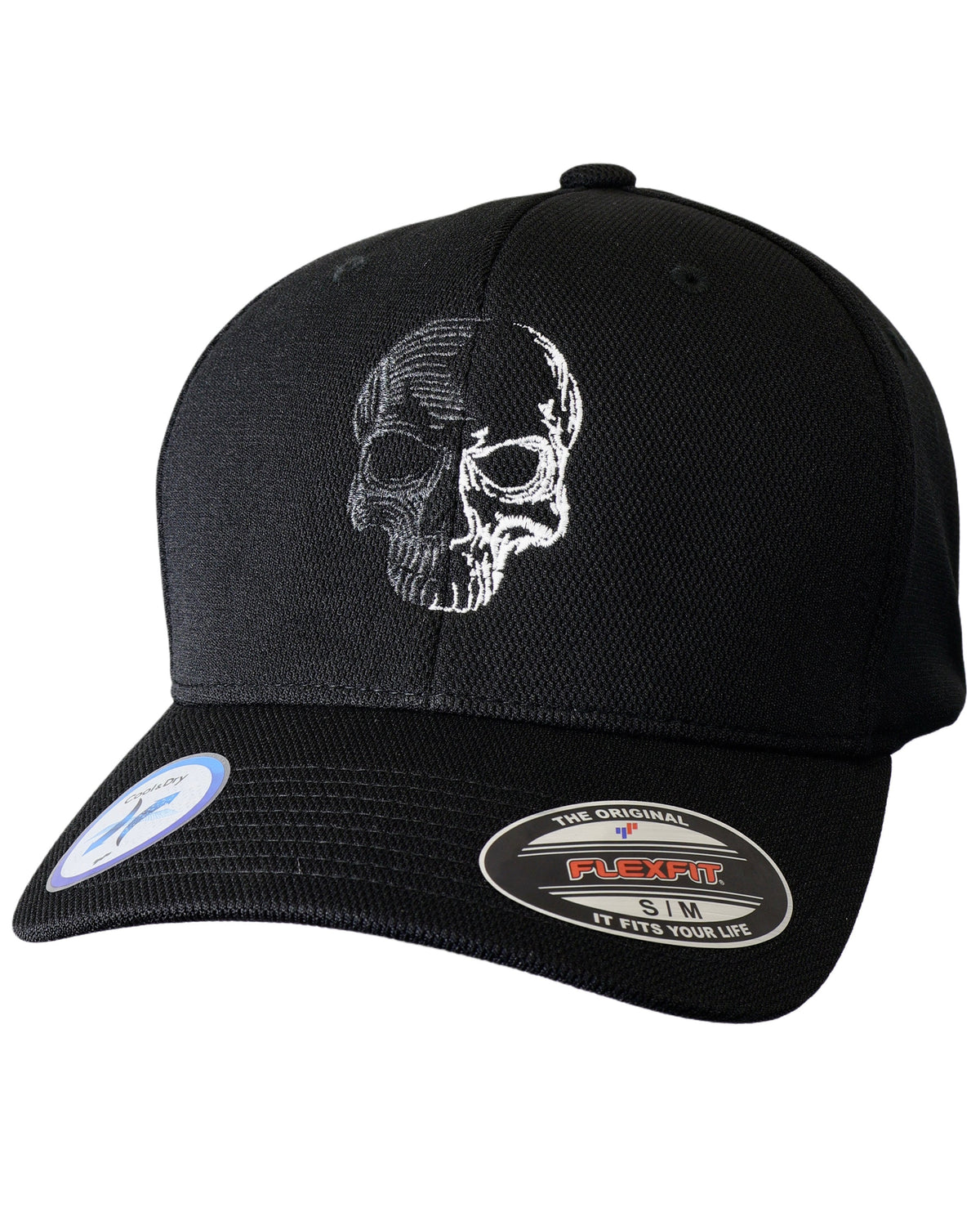 Demons Behind Me Flexfit Never Fade Two-Tone Skull Fitted Cap
