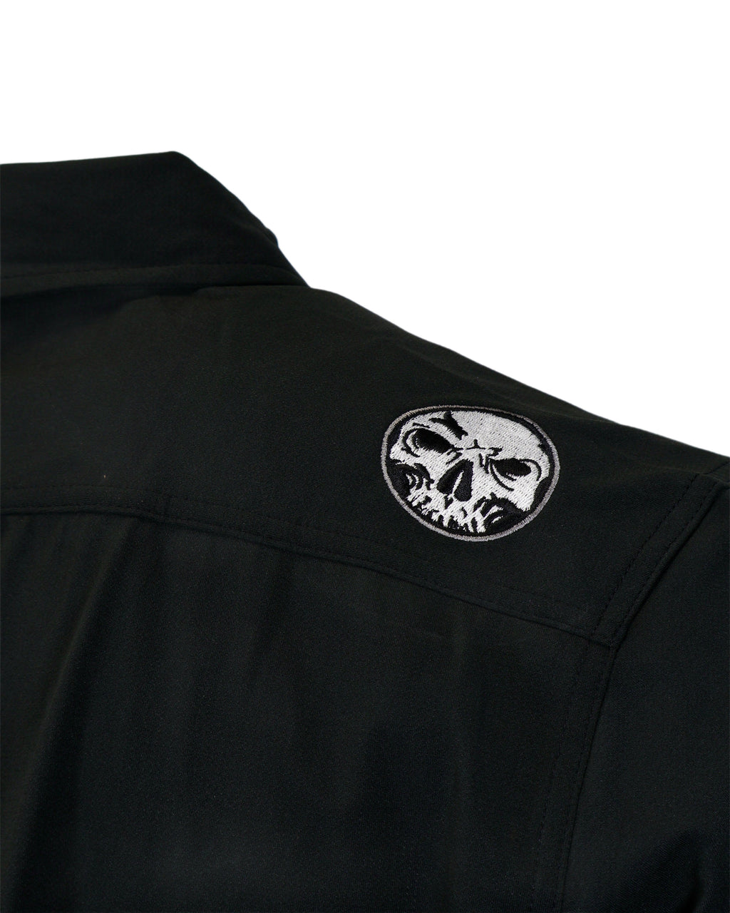 Demons Behind Me Micro-Perforated 4-Way Stretch Button-Up Shirt