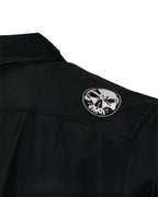 Demons Behind Me Micro-Perforated 4-Way Stretch Button-Up Shirt