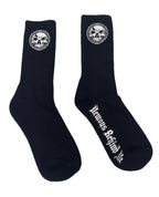 Demons Behind Me Athletic Socks – Black, 1 Pair