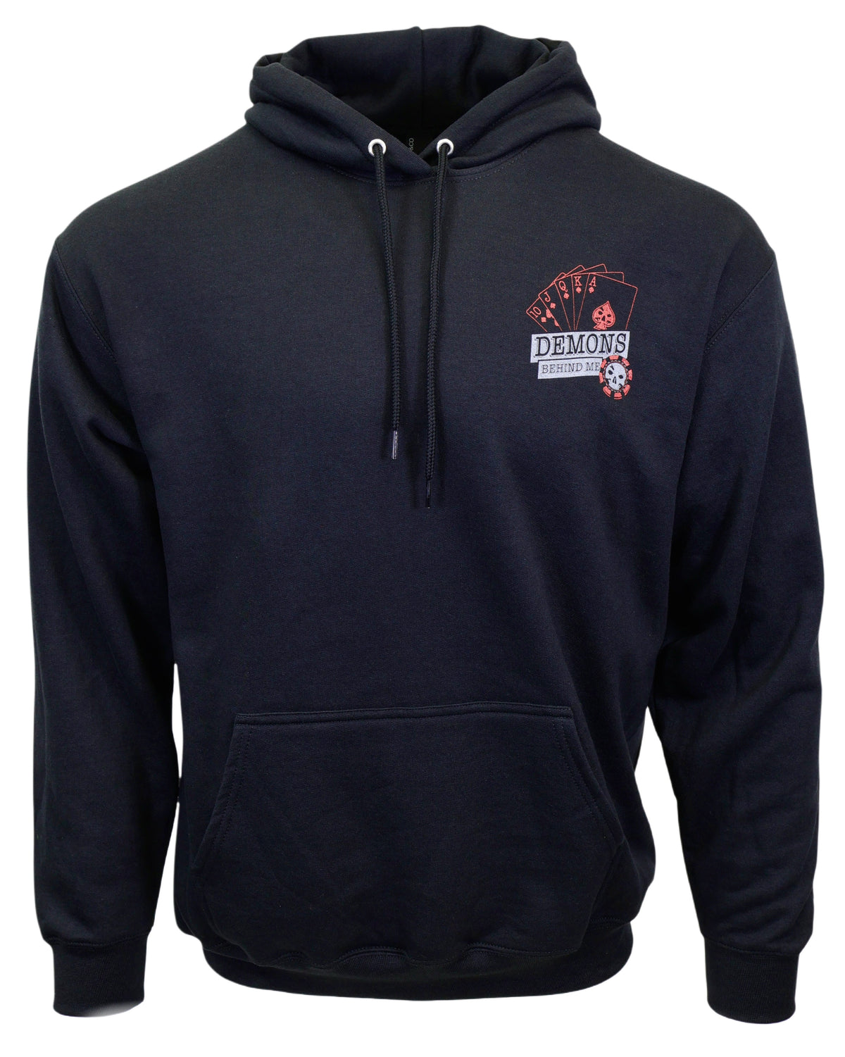 Demons Behind Me Gambler 3D Puff Pullover Hoodie
