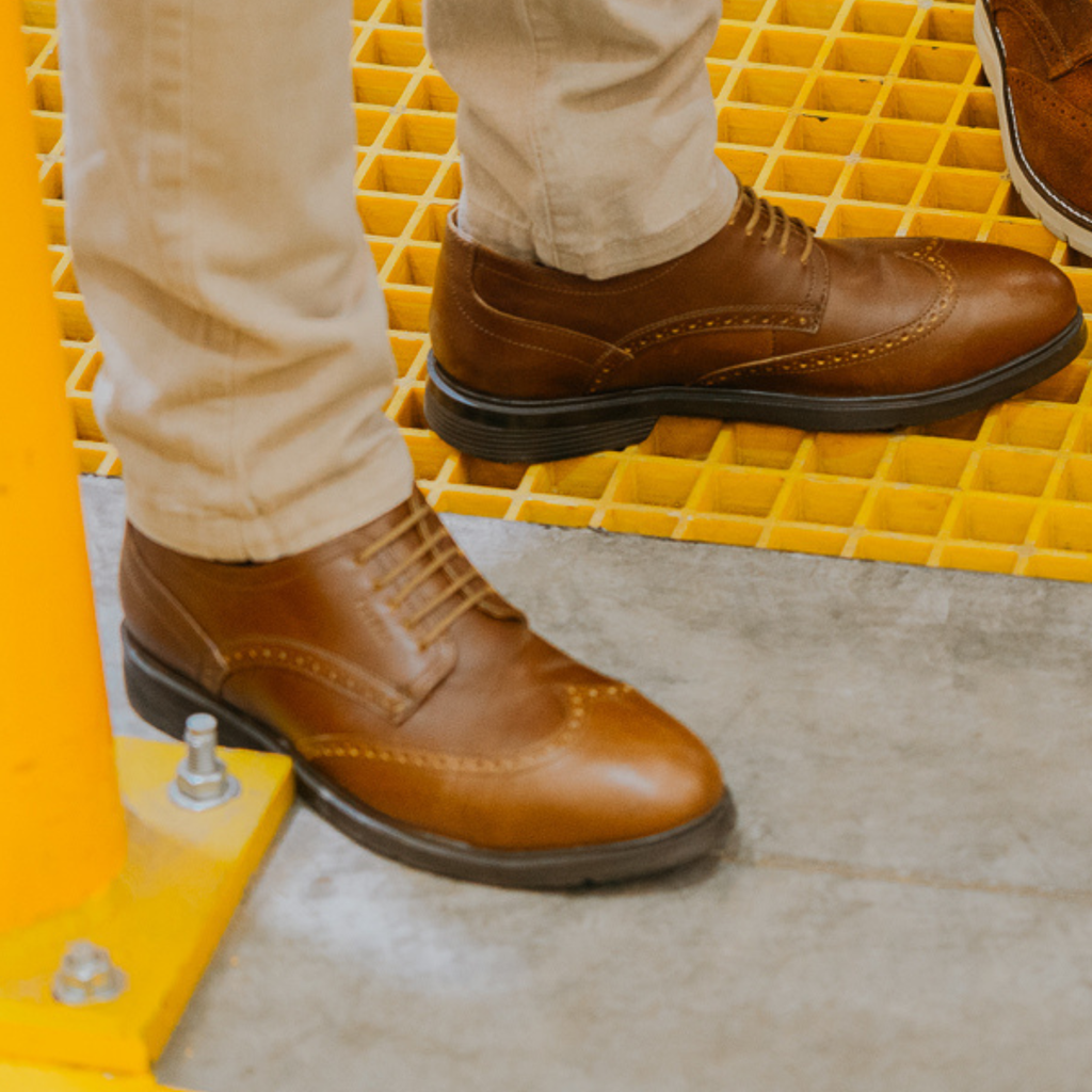 Proxon Captain Steel Toe Oxford Work Shoe – Amber