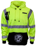 Demons Behind Me Class 3 Hi-Vis Hoodie – Dye-Bleed Final Sale