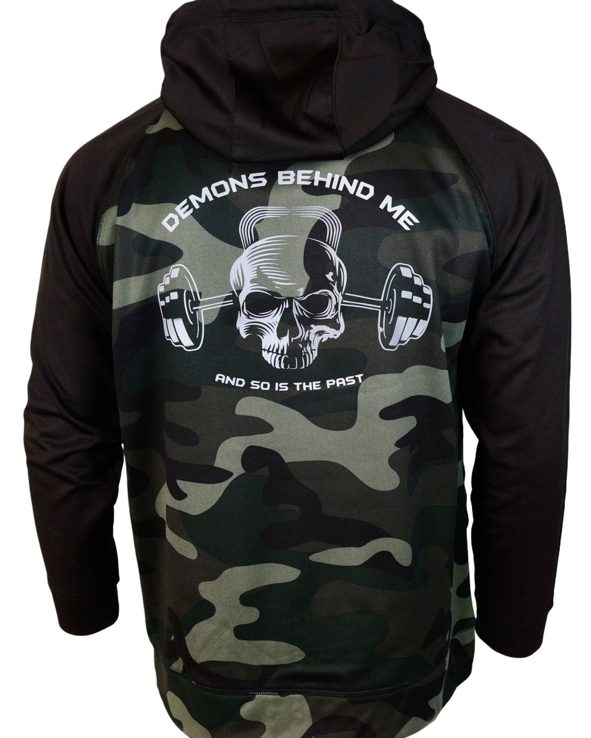 Demons Behind Me Performance Tech Fleece Zip-Up Hoodie