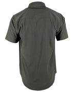 Demons Behind Me Performance Tech Hybrid Stretch Shirt – Gunmetal