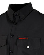 Demons Behind Me Performance Tech Hybrid Stretch Shirt – Black