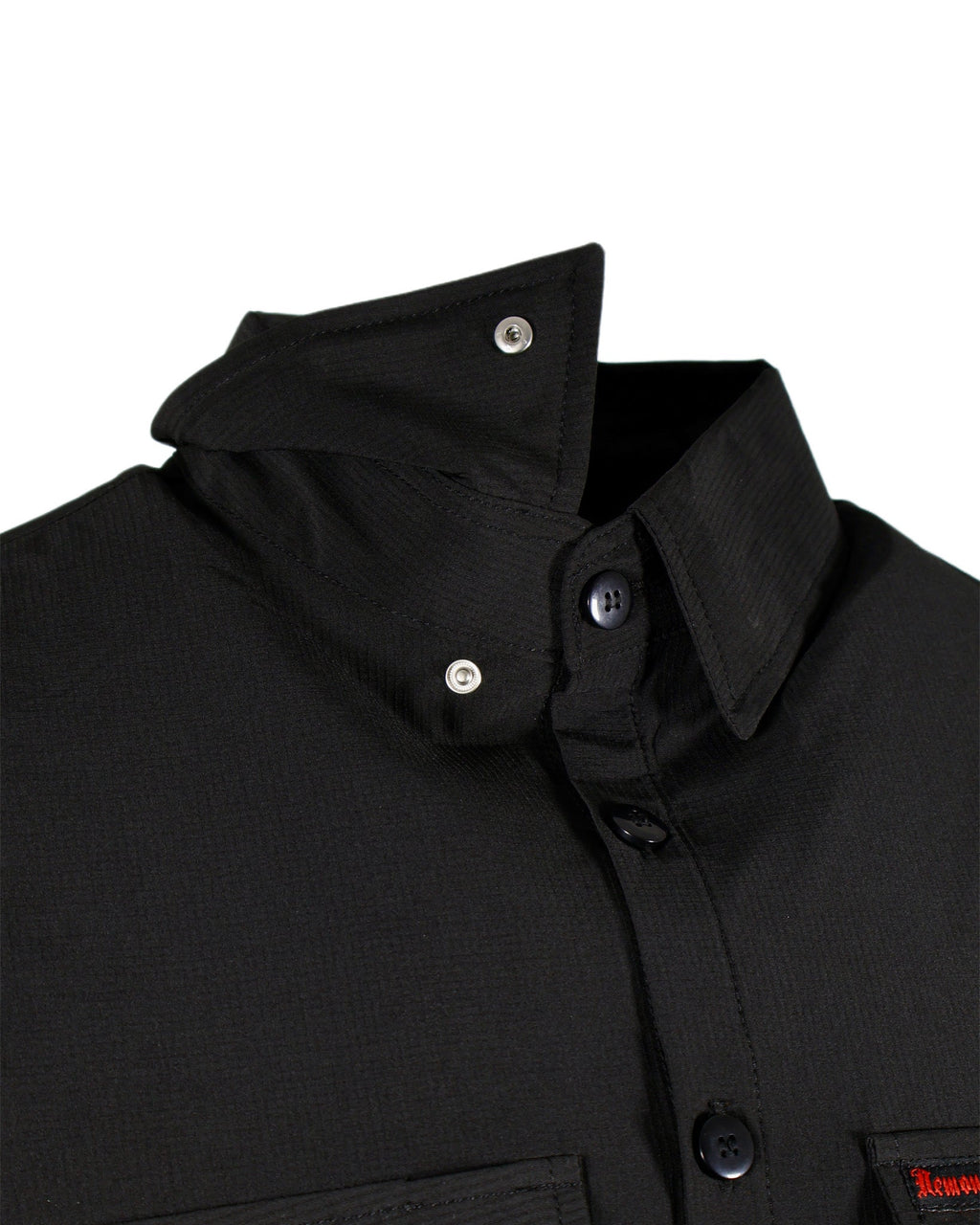 Demons Behind Me Performance Tech Hybrid Stretch Shirt – Black