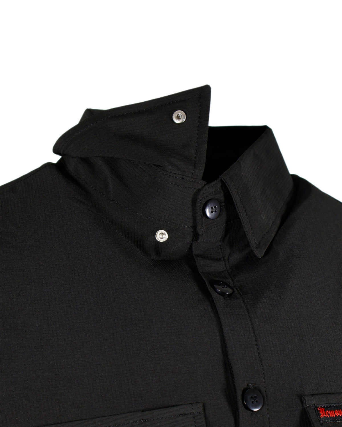 Demons Behind Me Performance Tech Hybrid Stretch Shirt – Black