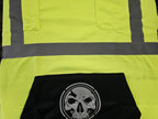 Demons Behind Me Class 3 Hi-Vis Hoodie – Dye-Bleed Final Sale