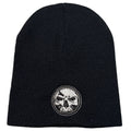 Demons Behind Me Circle Skull Embroidered Beanie
