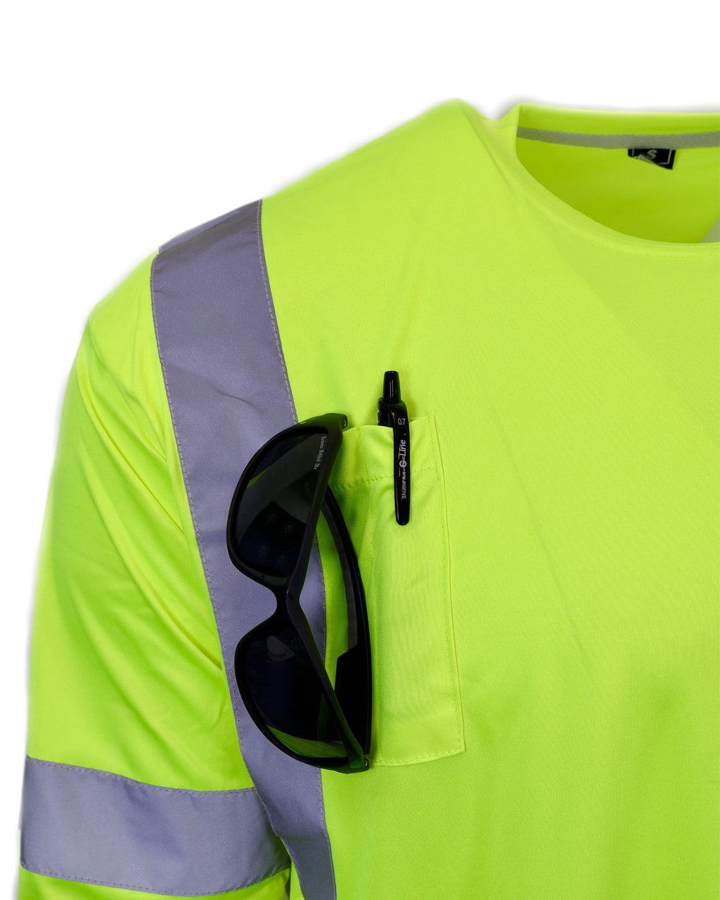 Demons Behind Me Class 3 Hi-Vis Long Sleeve Performance T-Shirt