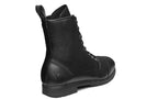 Xena Spice women’s steel toe lace-up work boots in Jet Black
