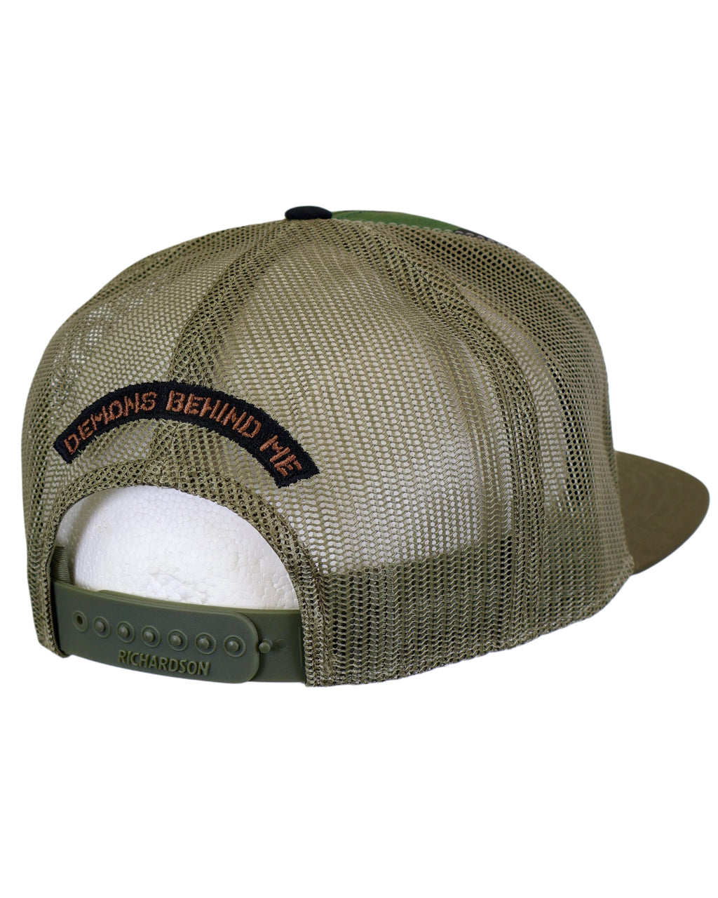 Demons Behind Me Richardson 7-Panel Two-Tone Skull Snapback