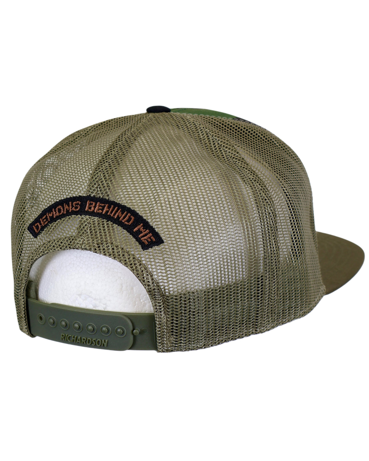 Demons Behind Me Richardson 7-Panel Two-Tone Skull Snapback