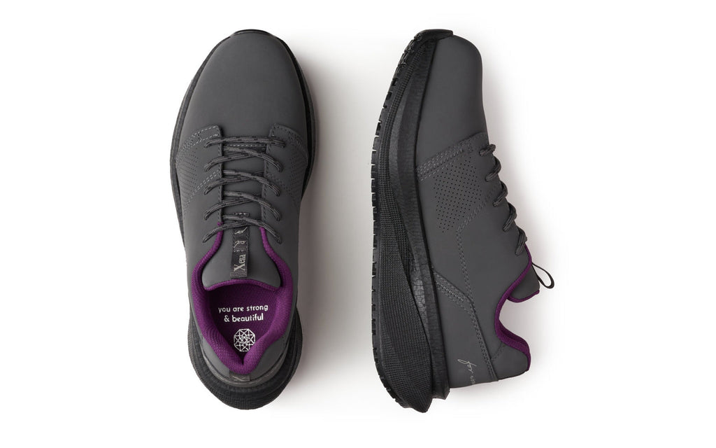 Xena Astra women’s work sneakers in Charcoal Gray SD