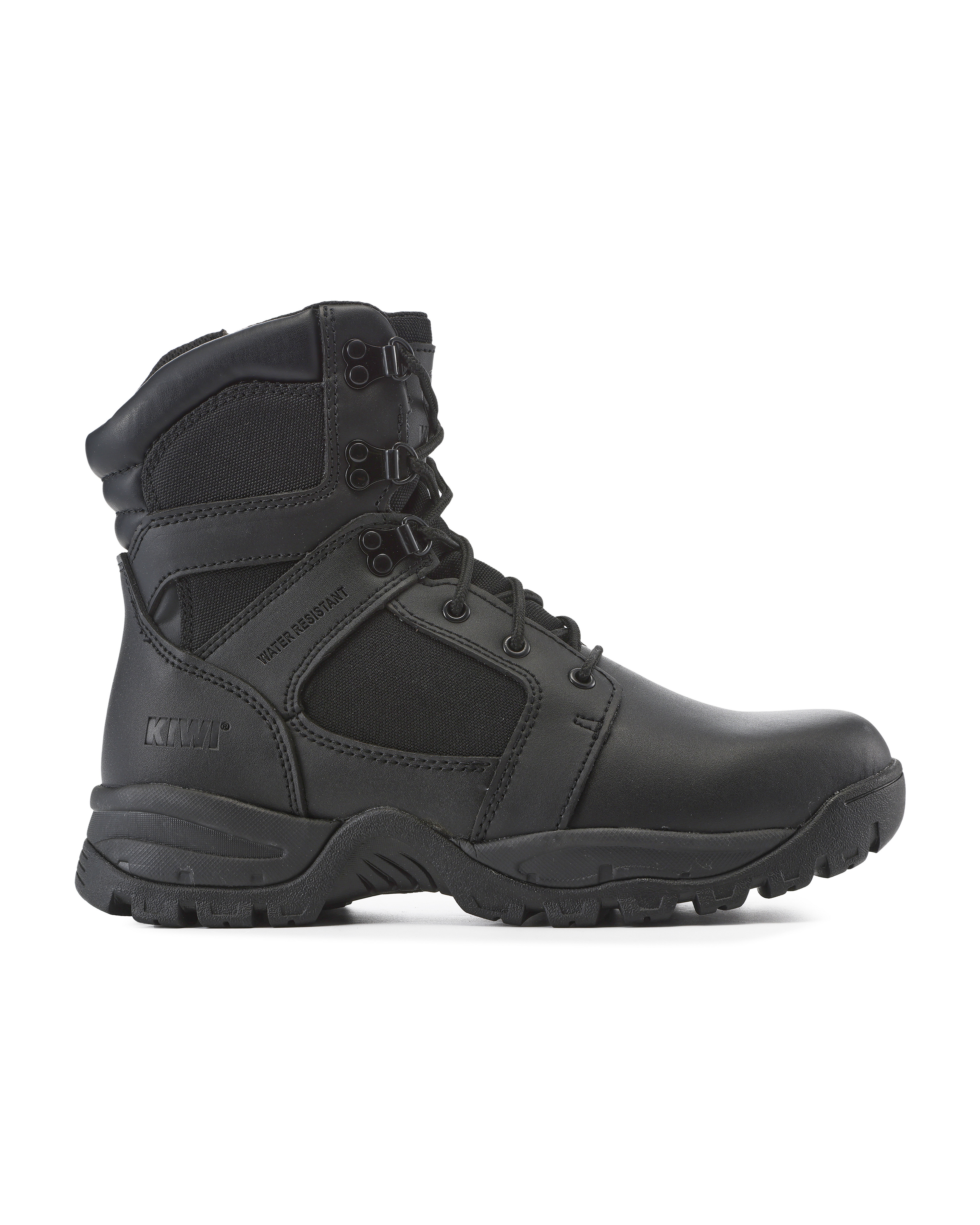 Kiwi Rugged 7" Water-Resistant Soft Toe Tactical Boot – Black