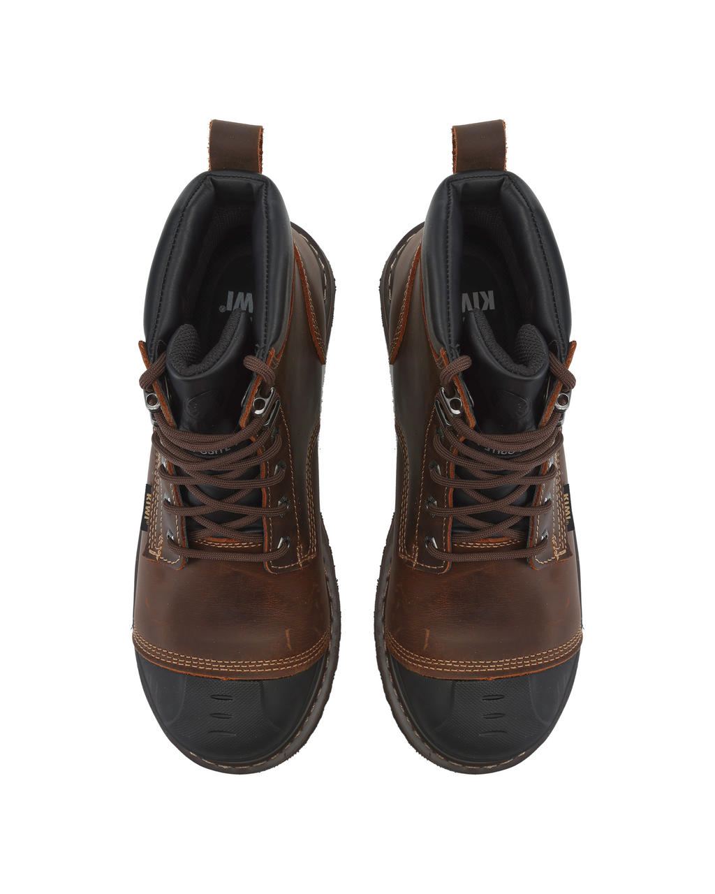 Kiwi Premium 6" Waterproof Composite Toe Cap-Toe Work Boot – Brown