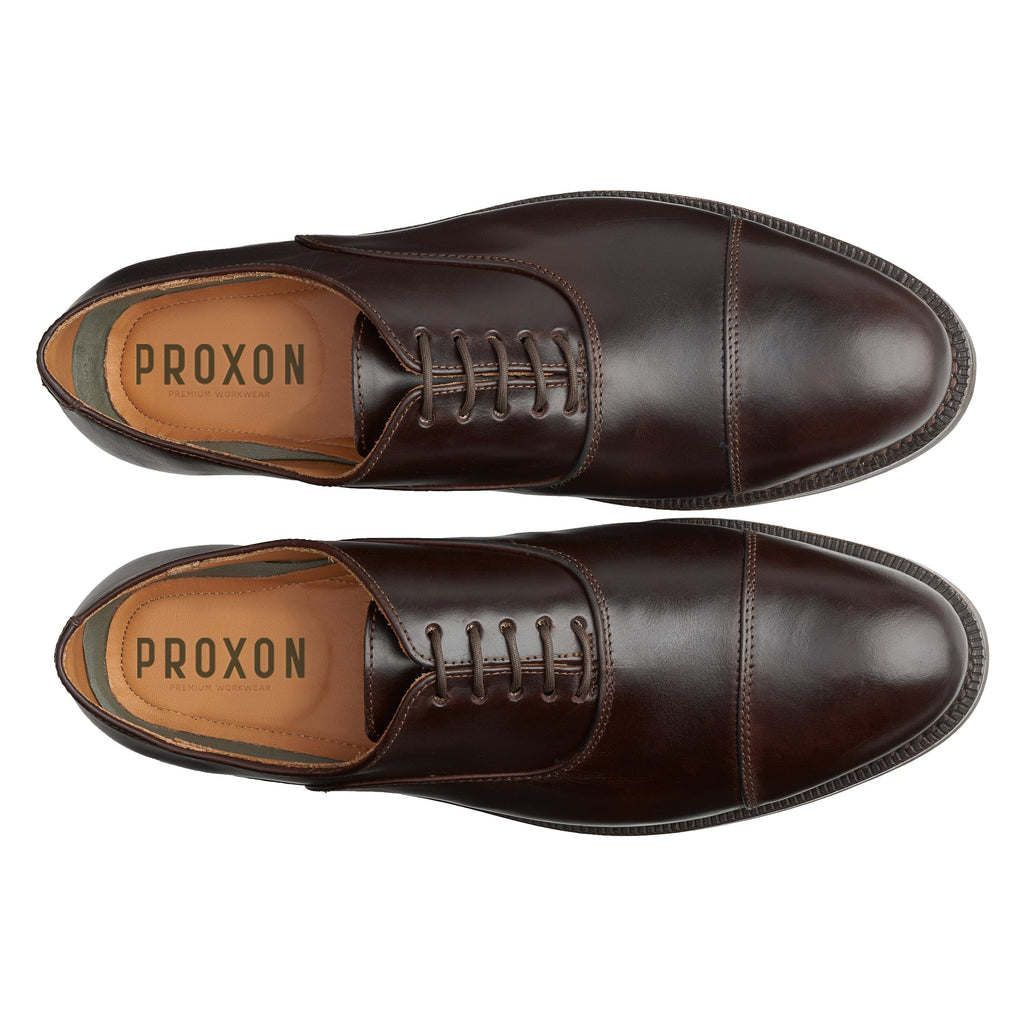 Proxon CEO Steel Toe Executive Work Shoe – Brown