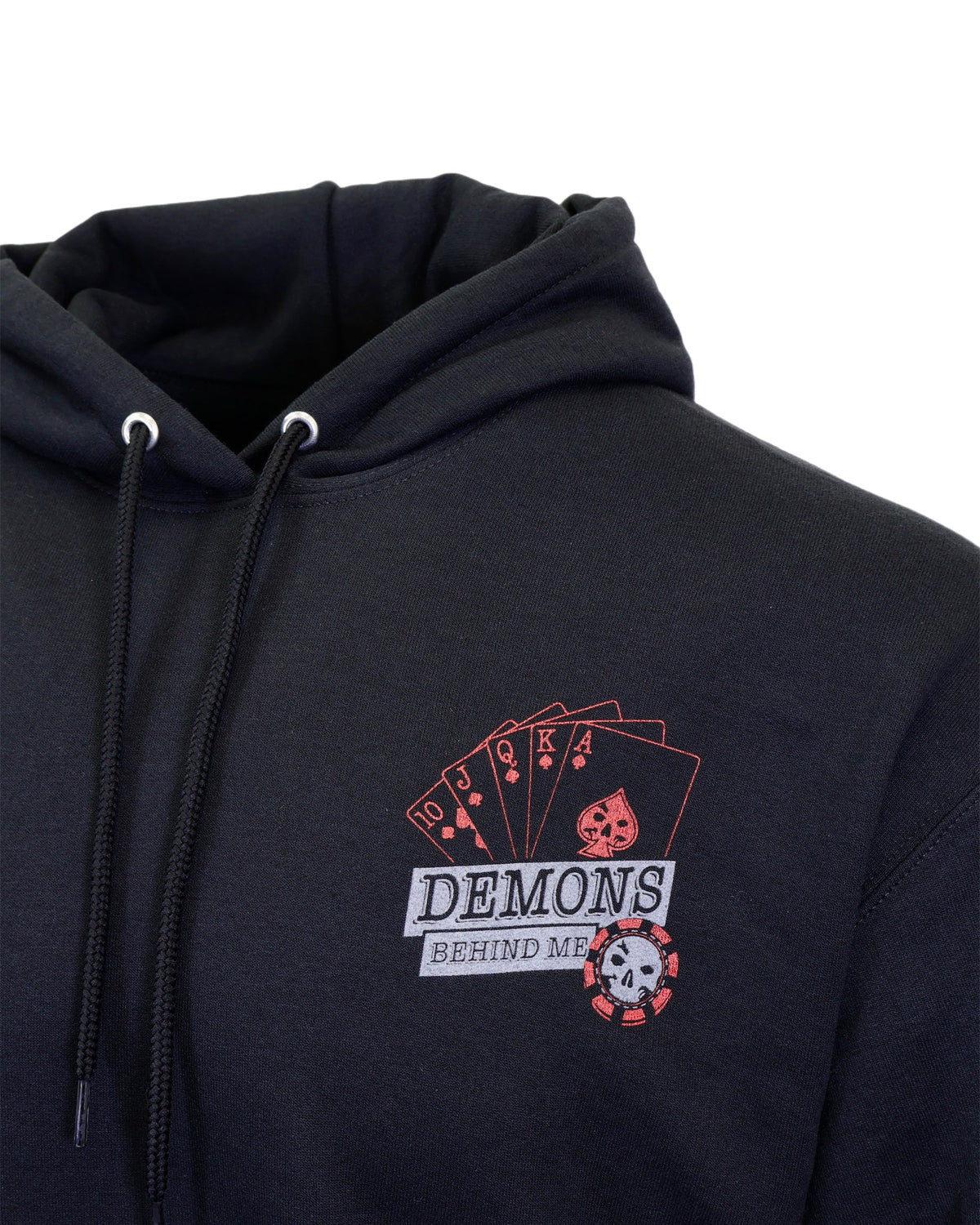 Demons Behind Me Gambler 3D Puff Pullover Hoodie