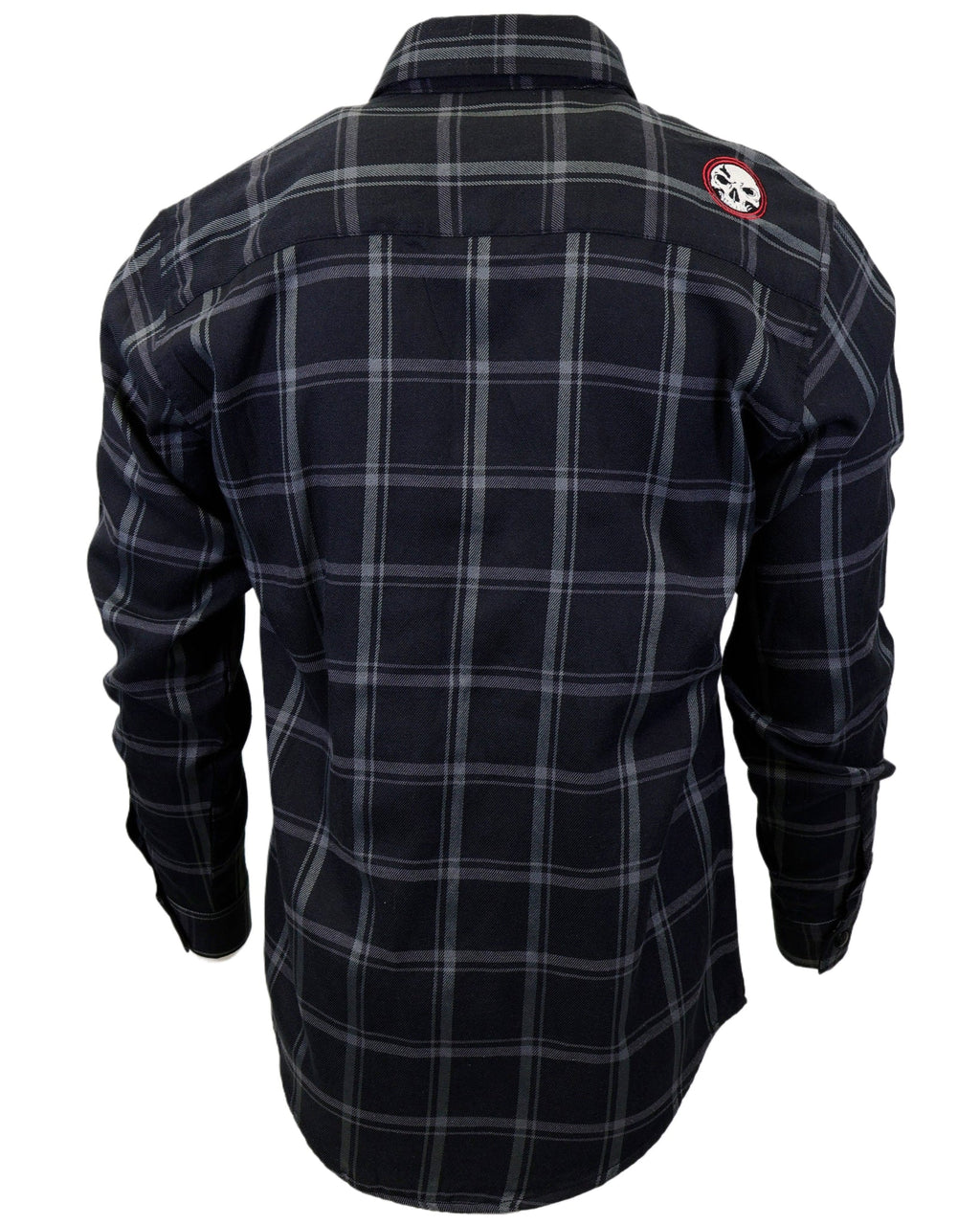 Demons Behind Me Gentleman Black & Gray Flannel Shirt