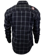 Demons Behind Me Gentleman Black & Gray Flannel Shirt