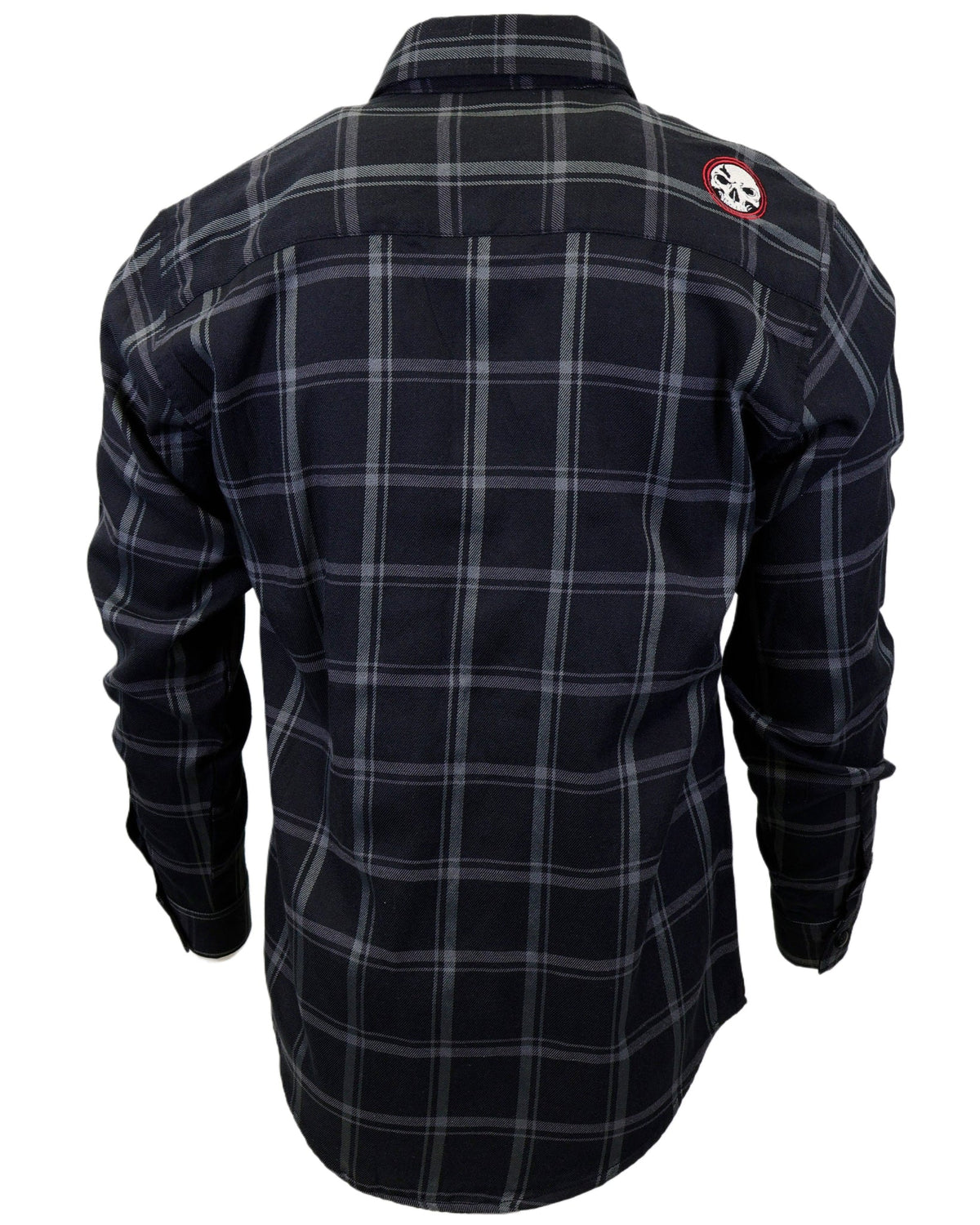 Demons Behind Me Gentleman Black & Gray Flannel Shirt