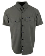 Demons Behind Me Performance Tech Hybrid Stretch Shirt – Gunmetal