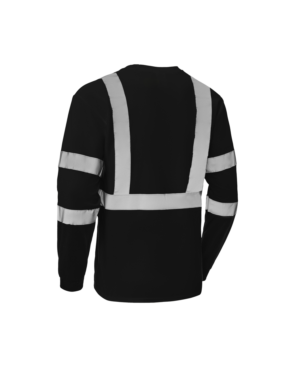 Kiwi Black Reflective Long Sleeve Safety Shirt