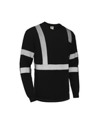 Kiwi Black Reflective Long Sleeve Safety Shirt