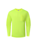 Kiwi Neon Long Sleeve Hi-Vis Work Shirt