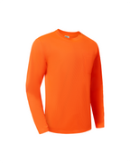 Kiwi Orange Long Sleeve Hi-Vis Work Shirt